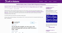 Desktop Screenshot of leftinalabama.com